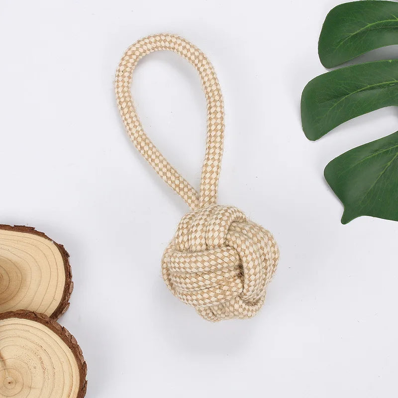 Cotton Rope Knot Chew Toy for Dogs & Cats