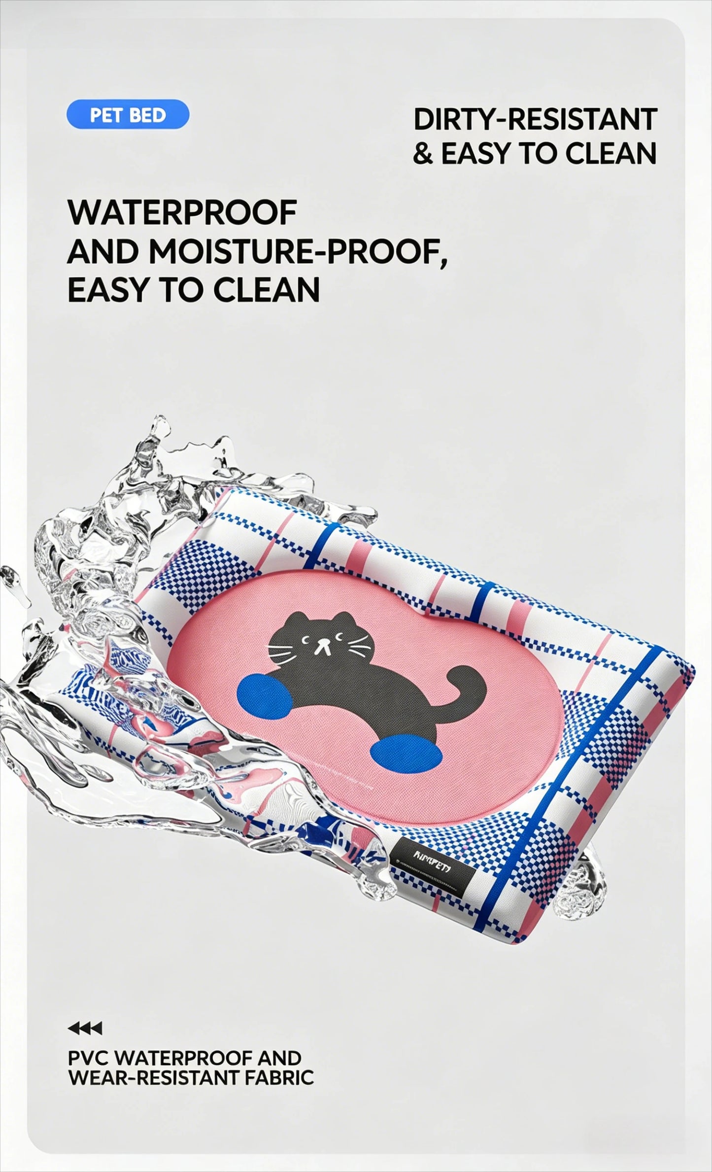 Non-Slip Waterproof Cooling Pad for Dogs & Cats
