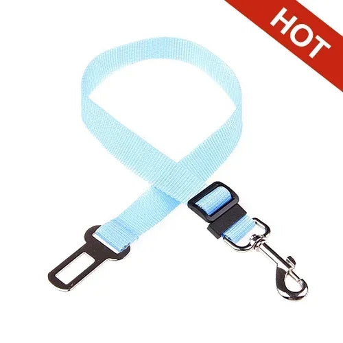 Dog Car Seat Belt - Adjustable Safety Harness Clip for Vehicle Travel