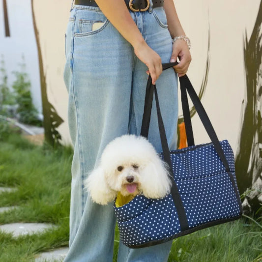 Foldable Pet Carrier Bag with Breathable Mesh