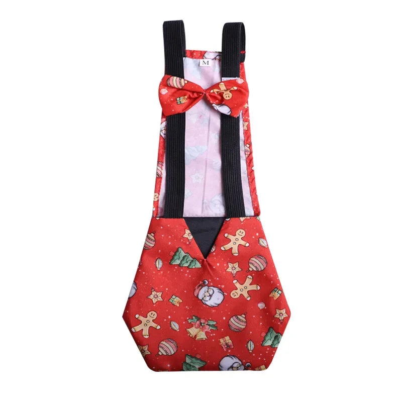 Washable Duck & Chicken Diaper Flight Suit with Bowknot – S, M, L