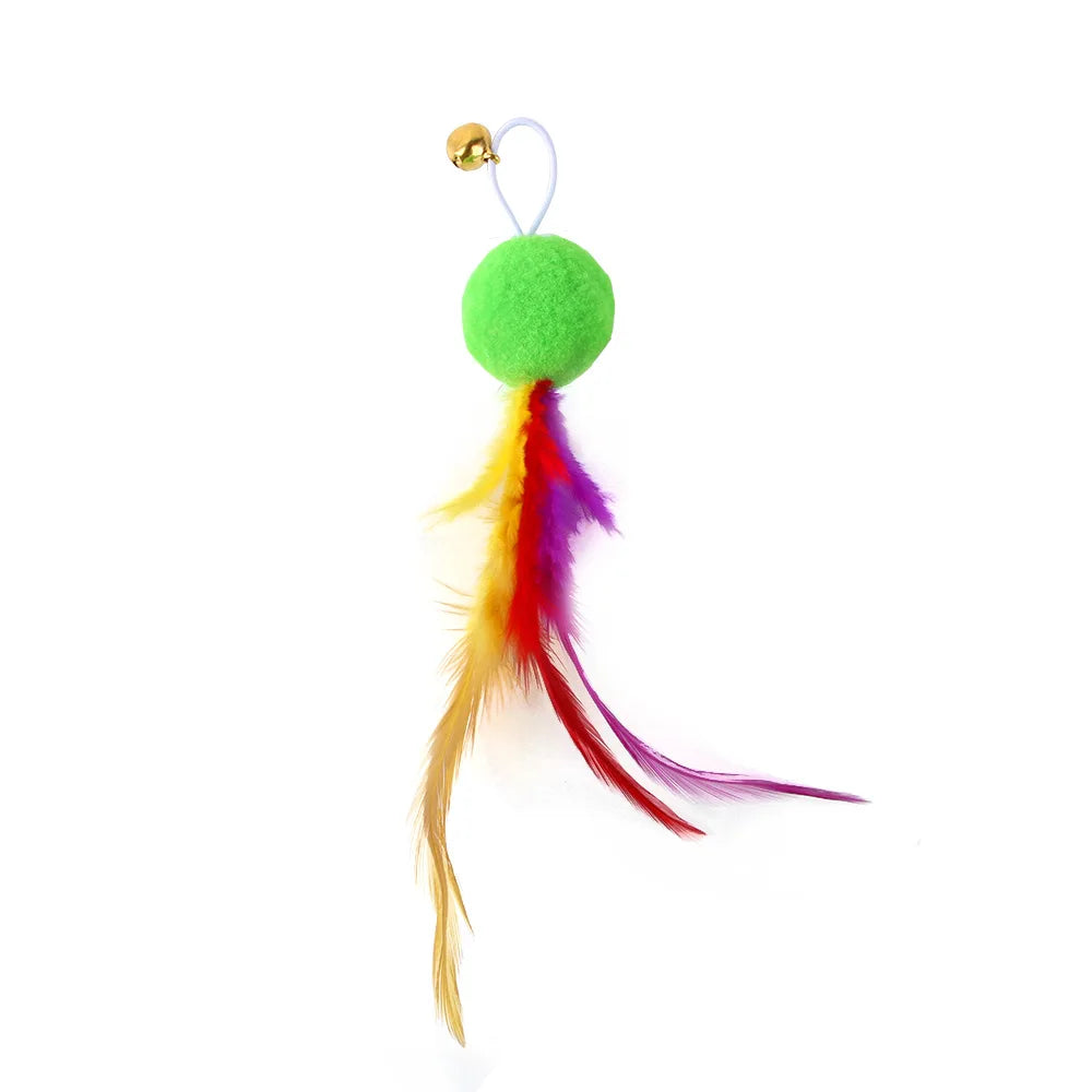 Ensemble d'accessoires de remplacement pour jouets pour chats avec souris, ver et balle