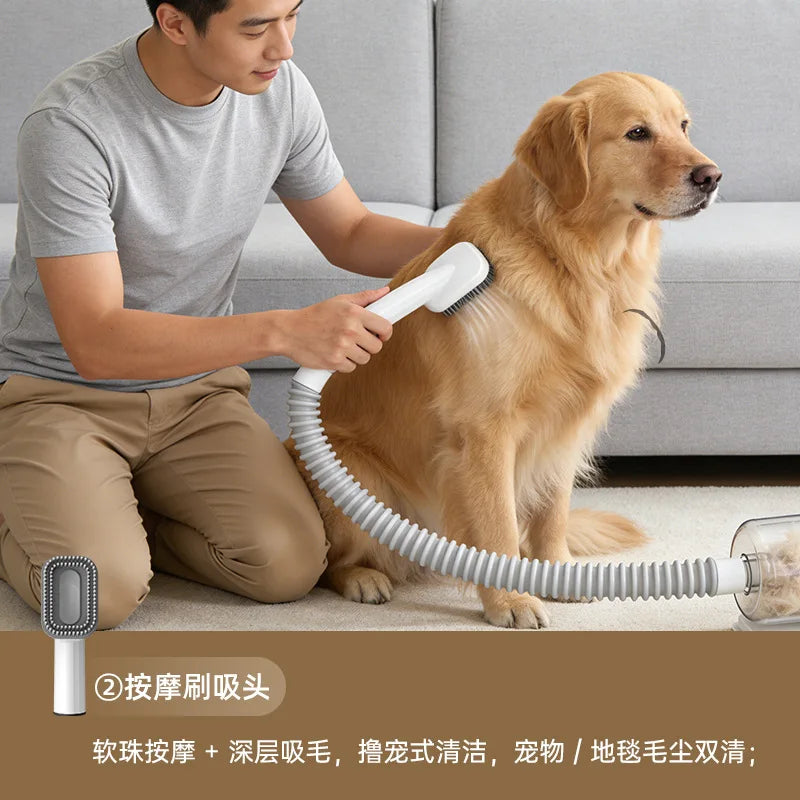 Dog Grooming Vacuum Kit | 2.3L Dust Cup | 99% Hair Capture | 5+ Speeds