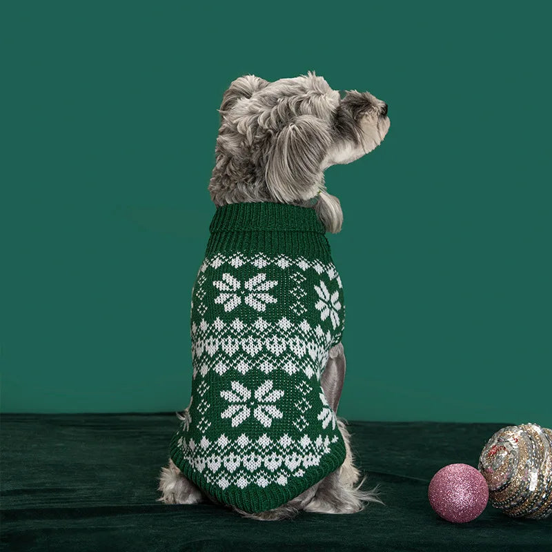 Pull, sweat à capuche et écharpe de Noël pour animaux de compagnie — Vêtements chauds et festifs pour chiens et chats