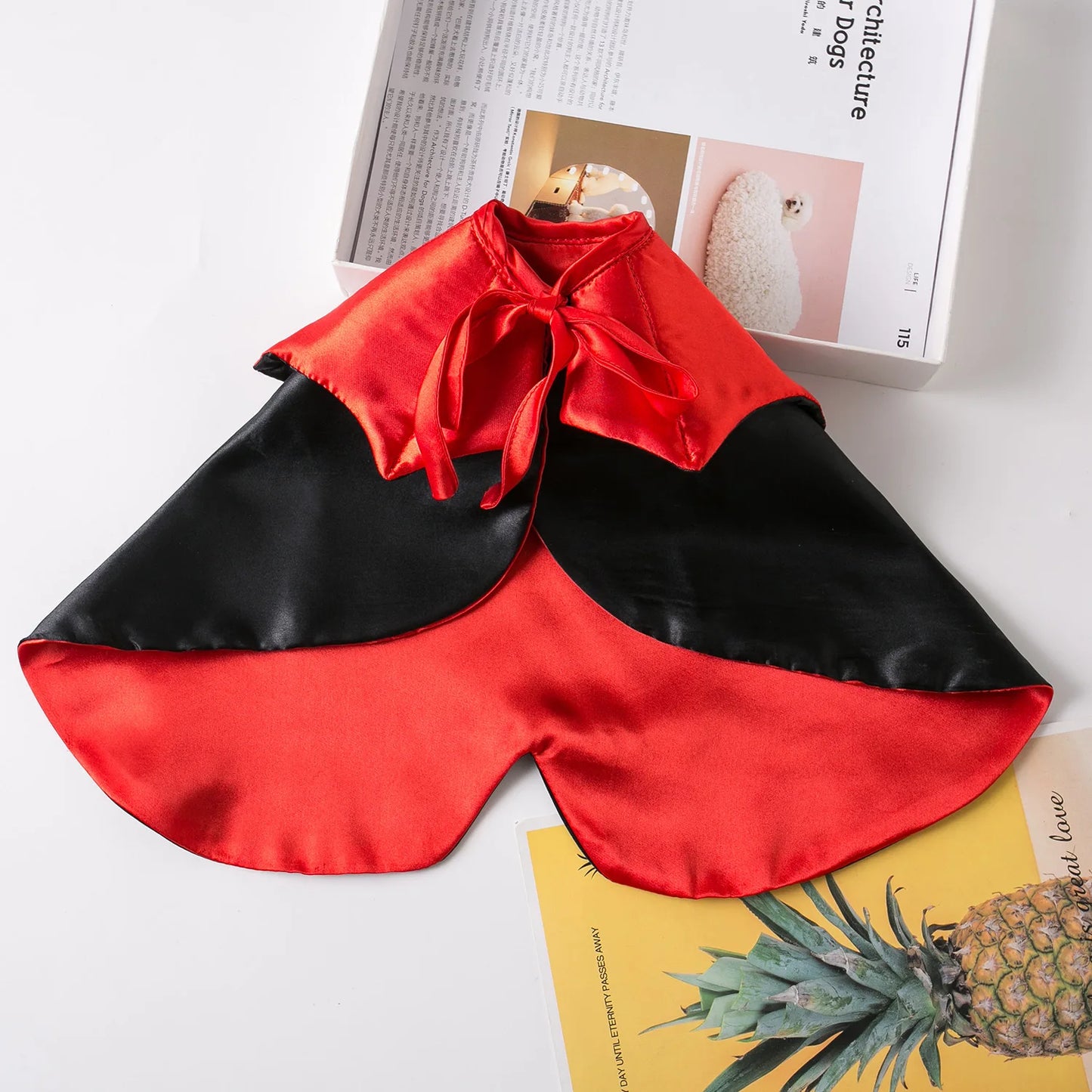 Halloween Vampire Devil Cape Costume for Dogs — Cosplay Cloak for Small, Medium & Large Dogs