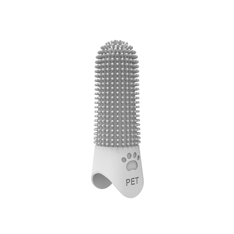 360° Silicone Finger Toothbrush for Dogs & Cats