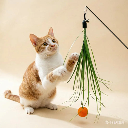 Grass Tassel Cat Wand Toy – Replacement Head