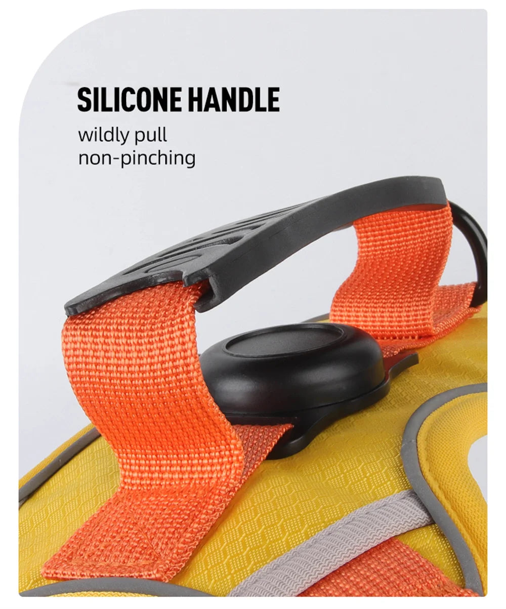 Reflective No-Pull Dog Harness Vest with AirTag Holder