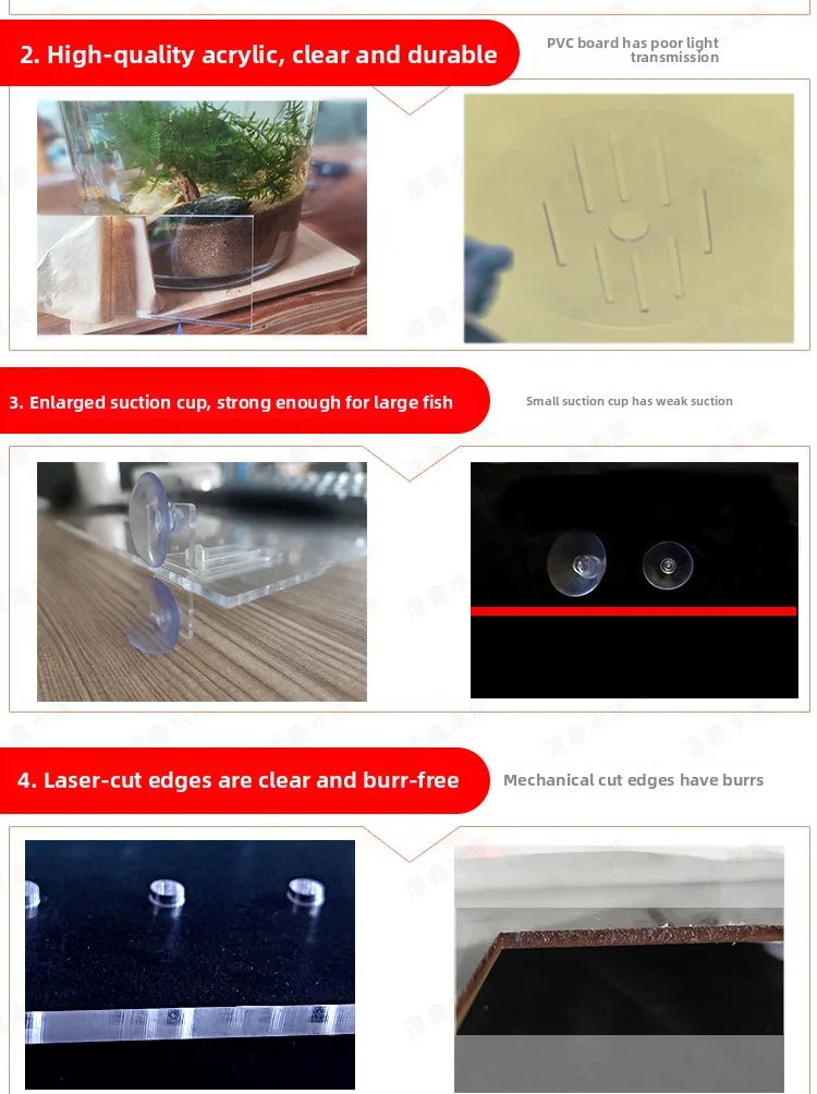 Acrylic Fish Tank Divider & Partition Board