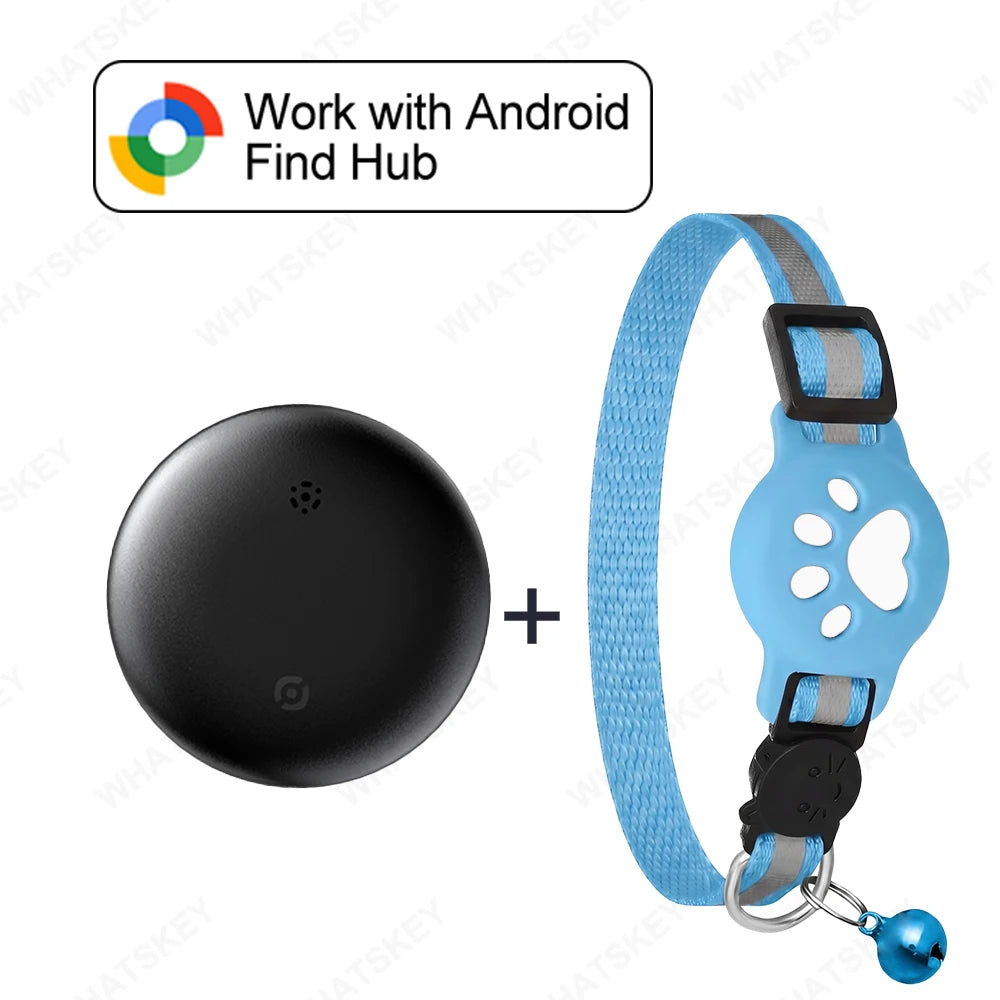 Google Find My Device Pet Collar Tracker for Cats & Dogs — Android Compatible