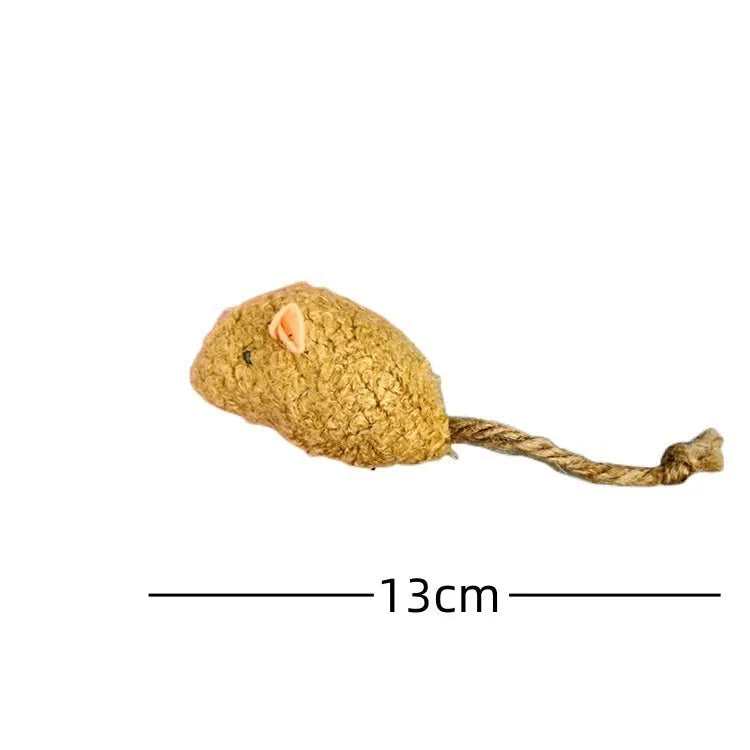 Catnip Mouse Toys with Rattle