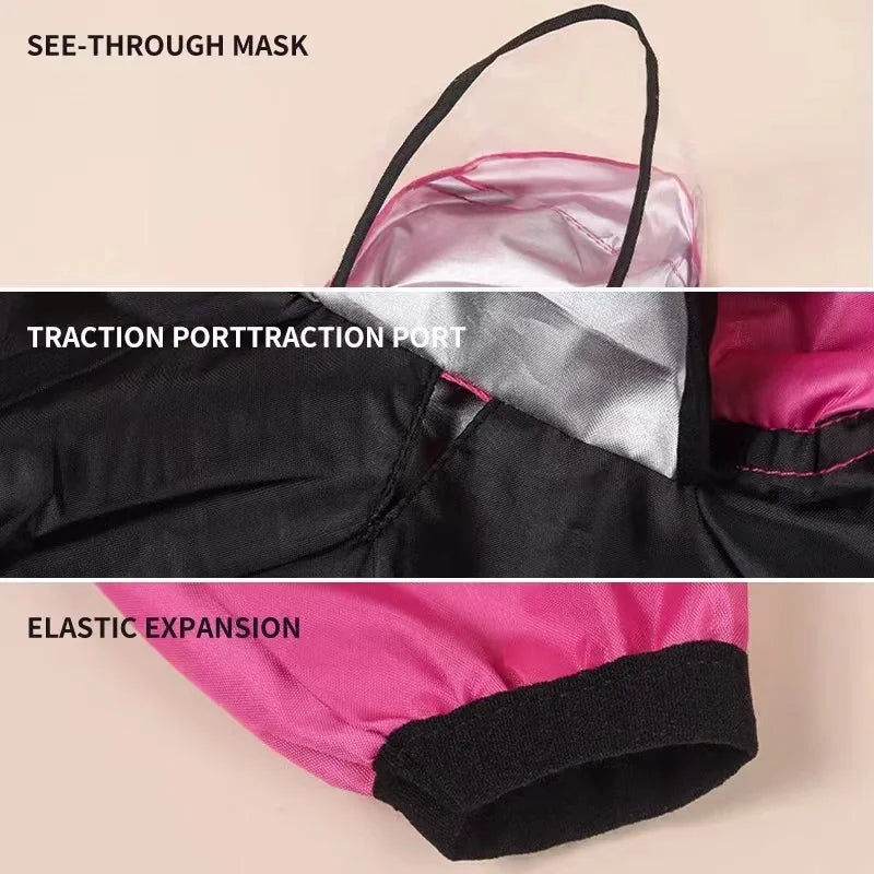 Waterproof Dog Face Print Raincoat Jumpsuit