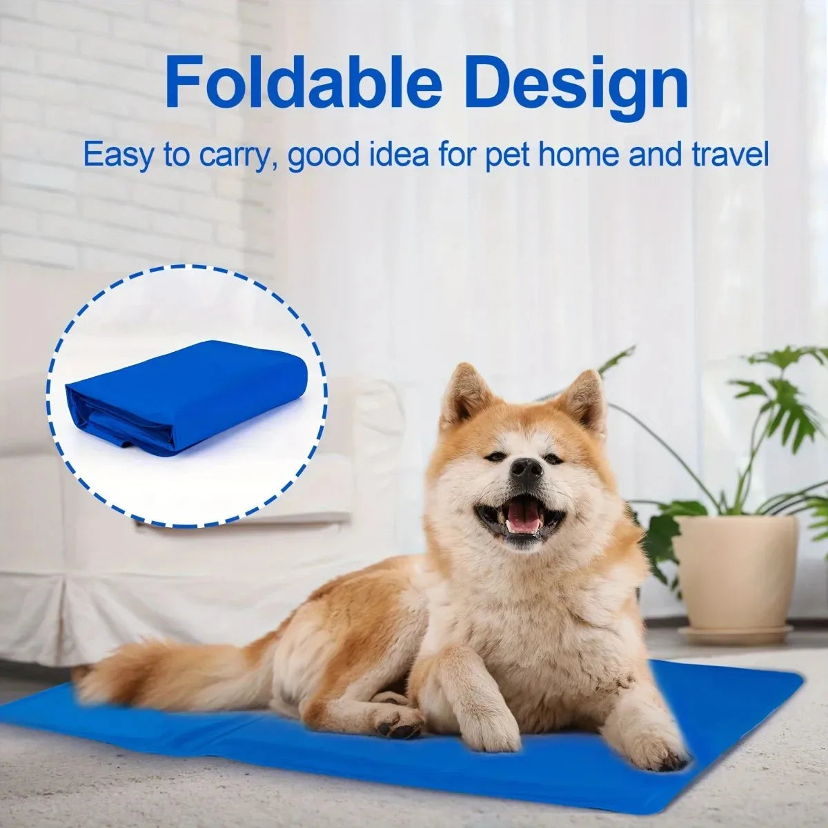 Cooling Gel Ice Mat for Dogs & Cats – Summer Heat Relief Sleeping Pad