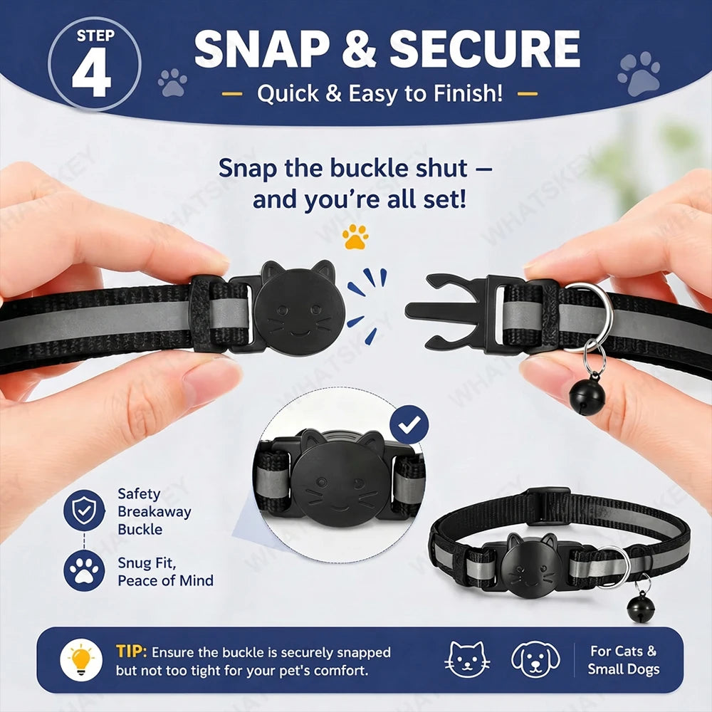 Google Find My Device Pet Collar Tracker for Cats & Dogs — Android Compatible