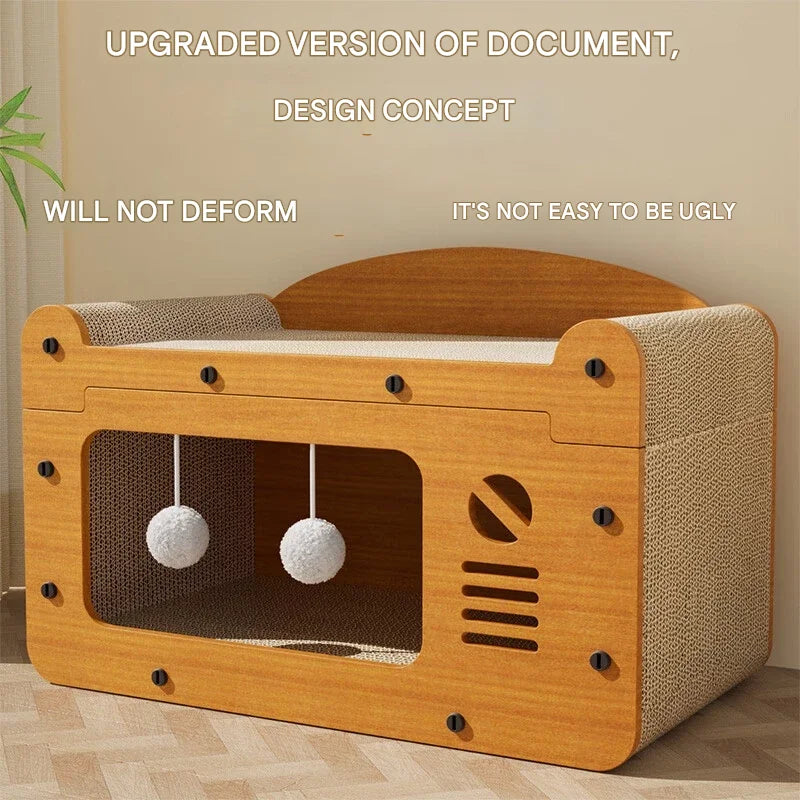 2-in-1 Cat Scratching Board & Post
