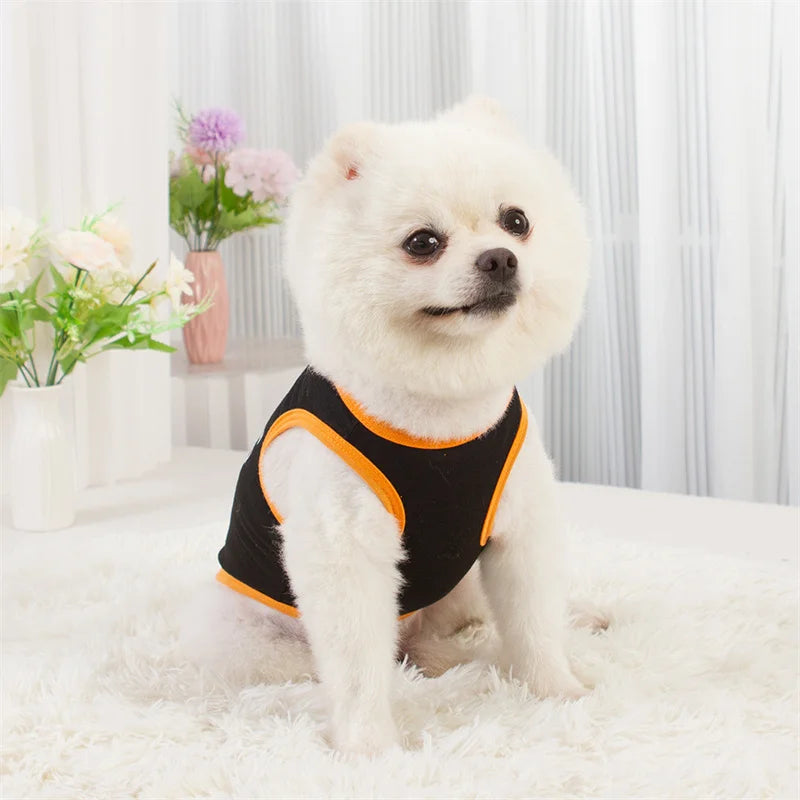 Letter Print Sleeveless Vest for Small Dogs