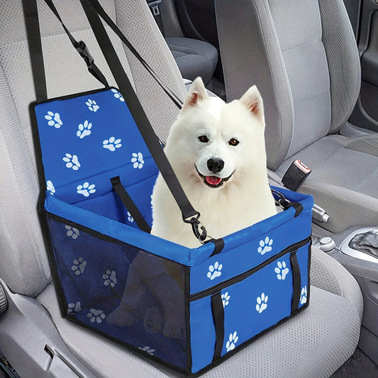 Premium Pet Car Booster Seat - Safe Travel Carrier with Safety Leash