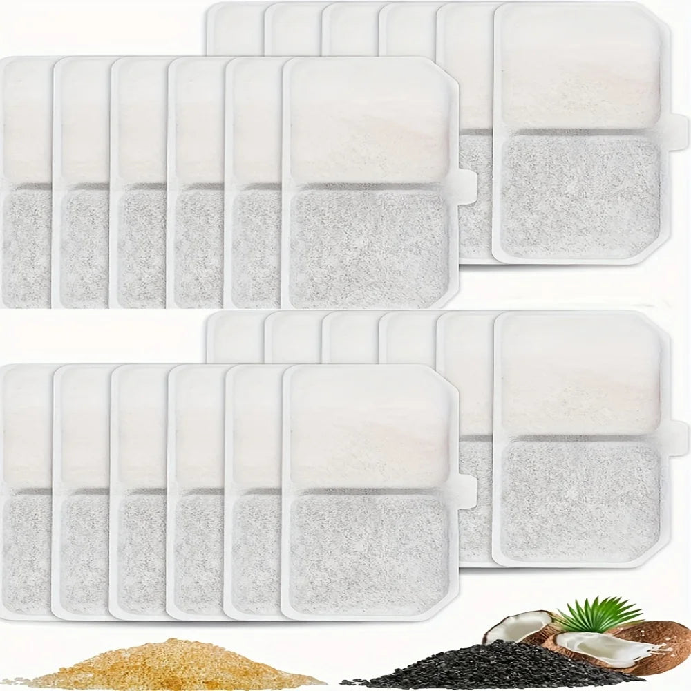 Recharges de puces de filtre pour fontaine à eau pour animaux de compagnie — 12 pièces/24 pièces