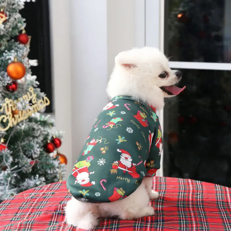 Pull, sweat à capuche et écharpe de Noël pour animaux de compagnie — Vêtements chauds et festifs pour chiens et chats