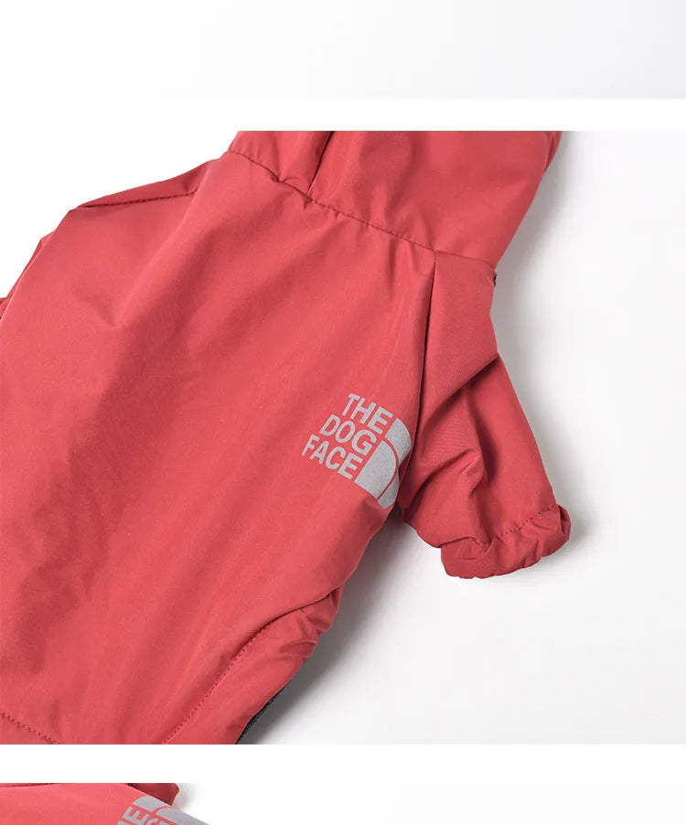 Manteau imperméable à capuche pour chien