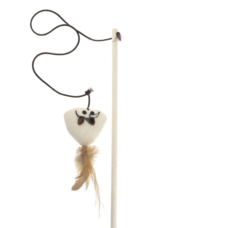 Feather Wand Cat Teaser Toy