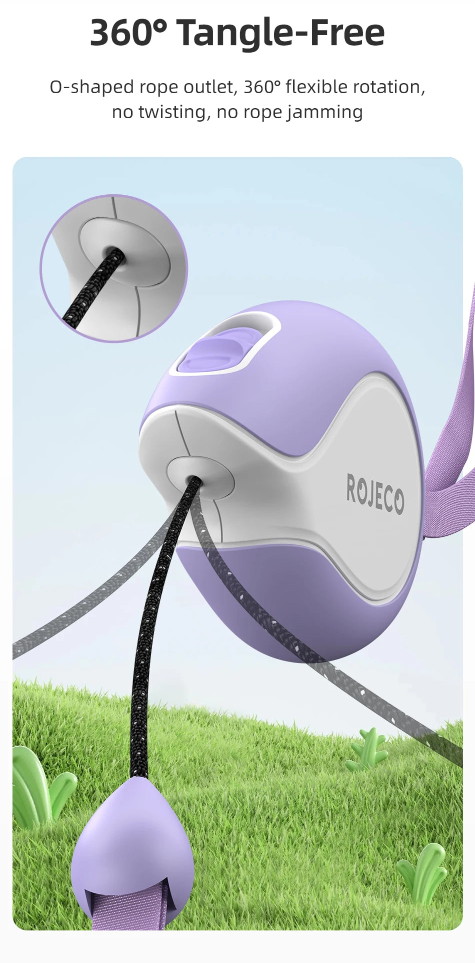 Mini Retractable Dog Leash - 3M Extendable Lead for Small to Medium Dogs