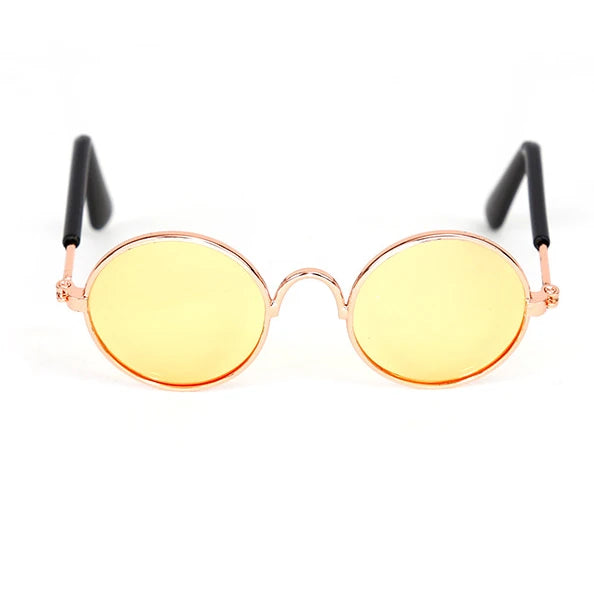 Vintage Round Pet Sunglasses for Cats & Small Dogs