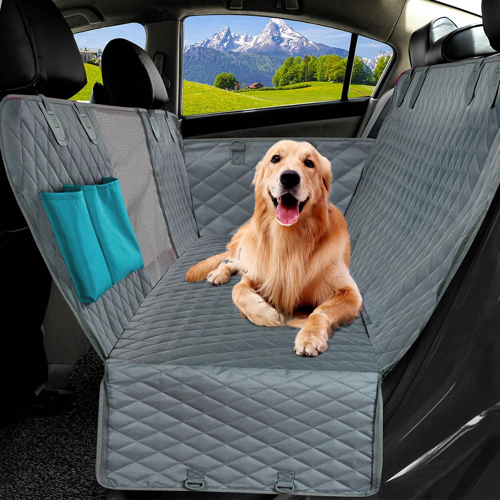 Waterproof Dog Car Seat Cover & Hammock | Rear Seat Protector