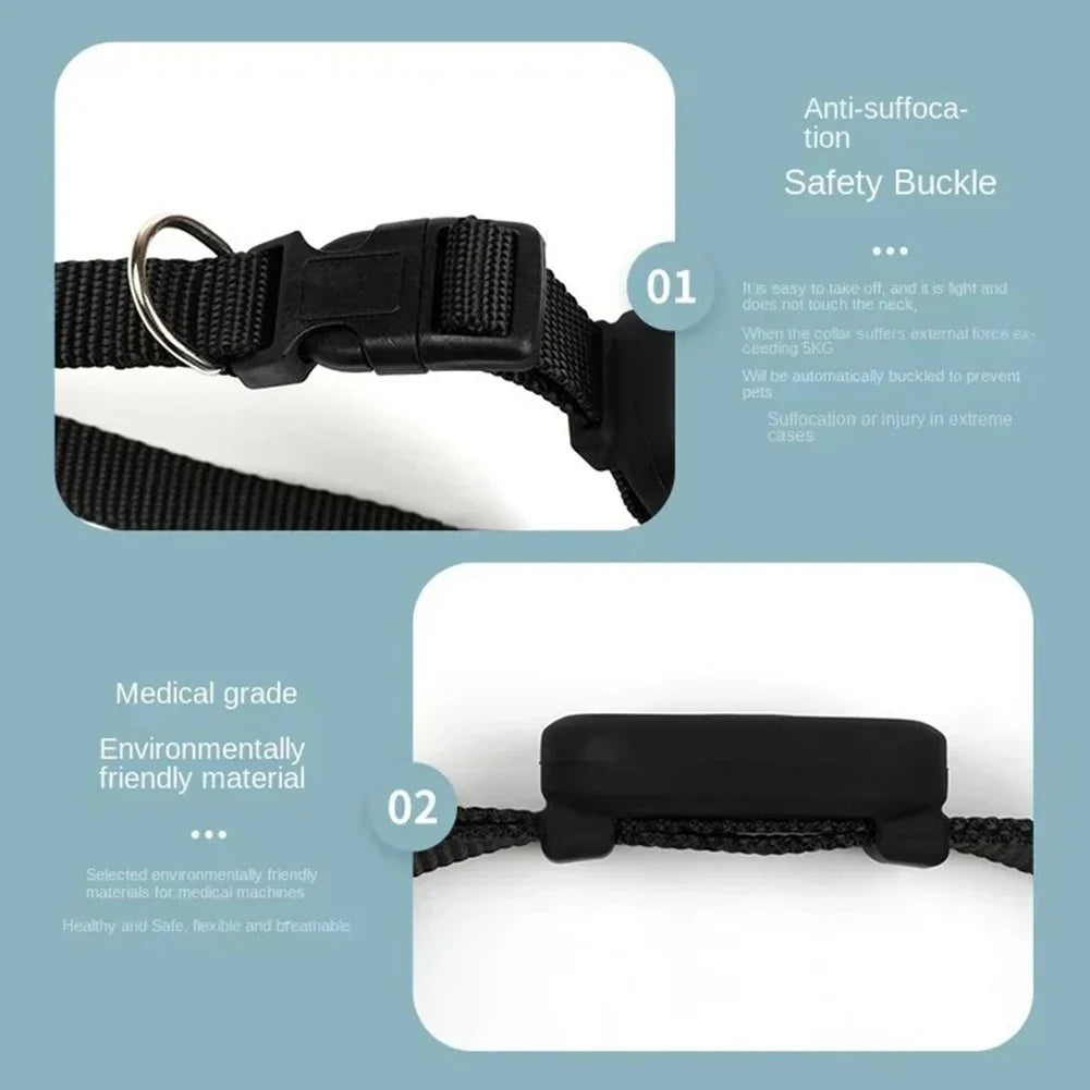 Smart Pet Collar Tracker for Cats & Dogs — 6–12 Month Battery Life