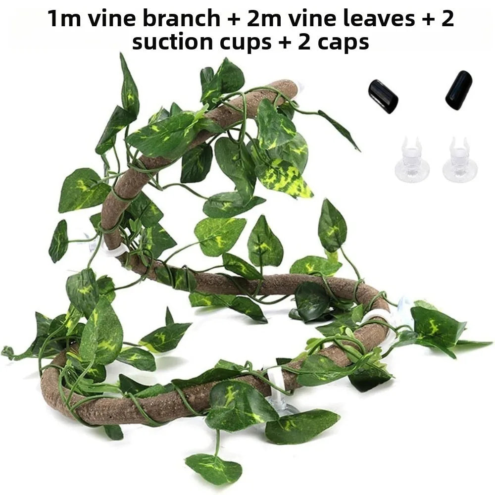 Rattan Reptile Climbing Vine Set