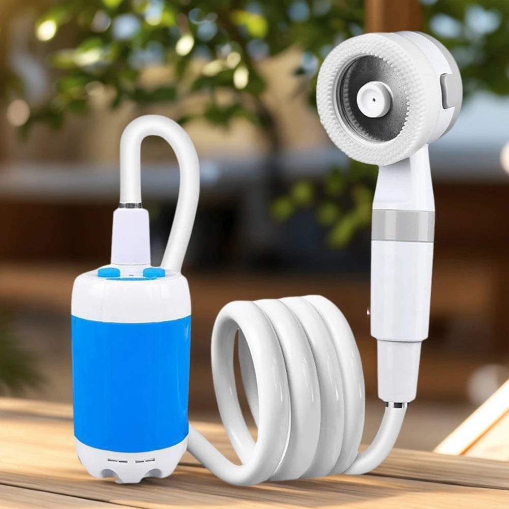Rechargeable Camping Shower Pump with Digital Display