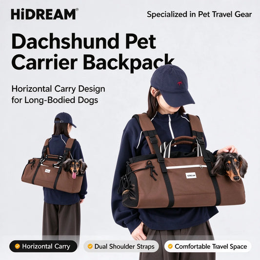 Long-Body Dog Carrier Backpack