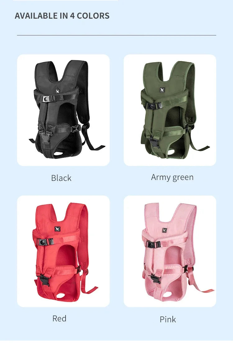 Front-Facing Pet Carrier Backpack for Dogs & Cats