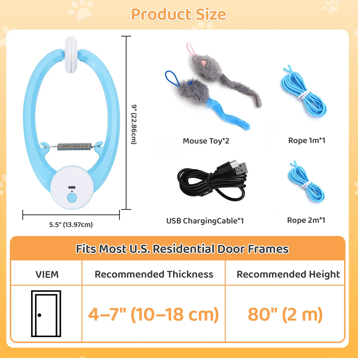 USB Rechargeable Electric Fluttering Butterfly Feather Wand Cat Toy