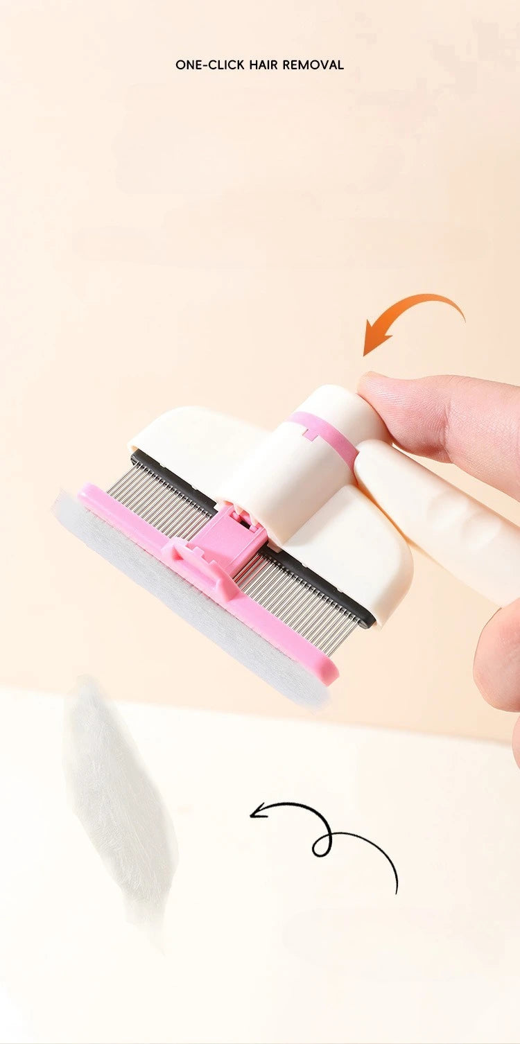 Rotating Dense Toothed Cat Comb for Hair Removal