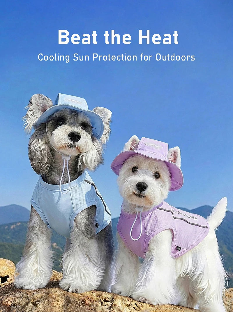 Summer Cooling Vest & Cap Set for Dogs & Cats