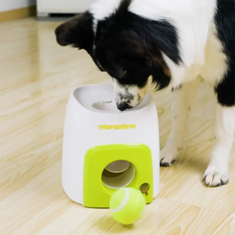 Automatic Dog Ball Launcher & Treat Reward Machine