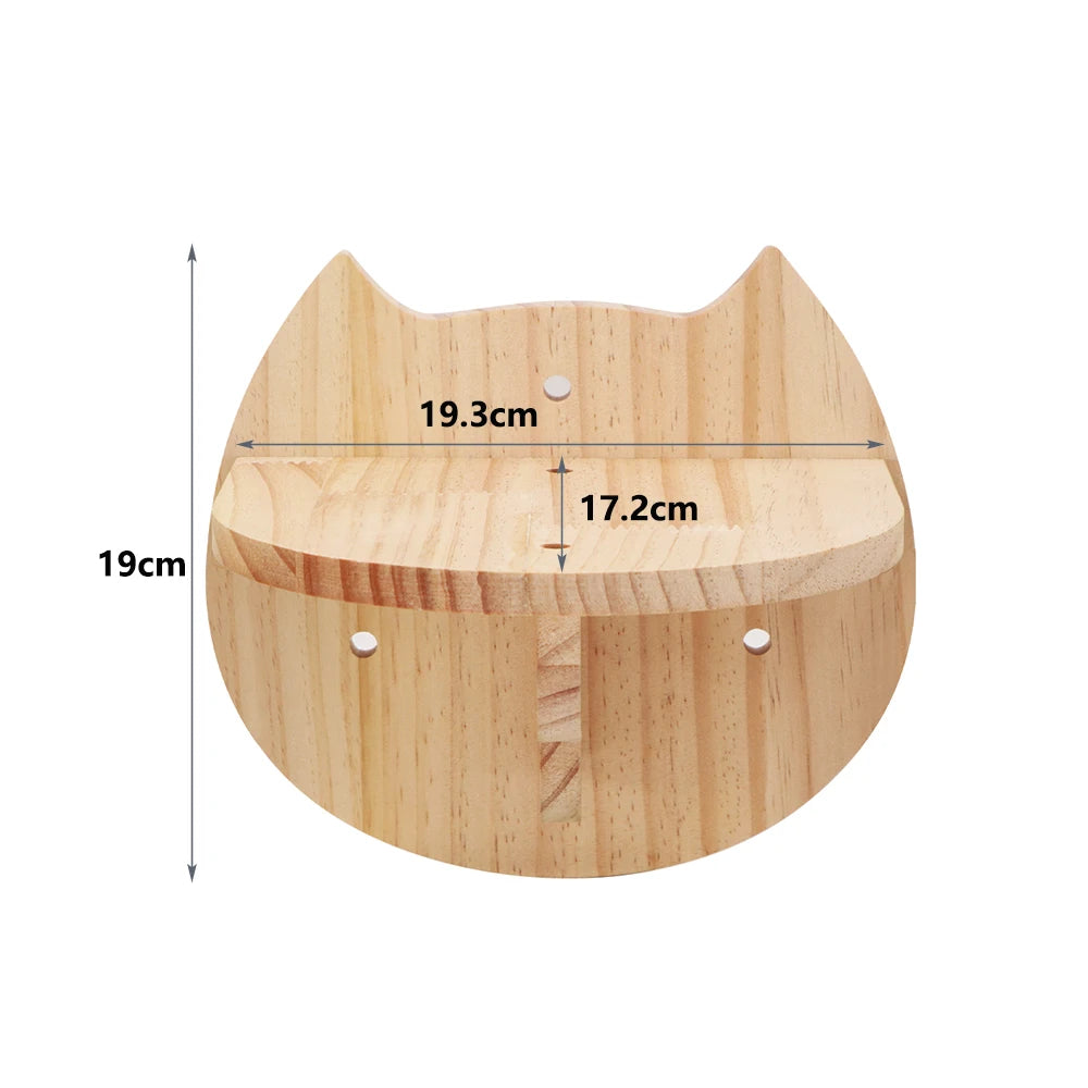 Wall-Mounted Cat Climbing Shelves & Hideaway Houses
