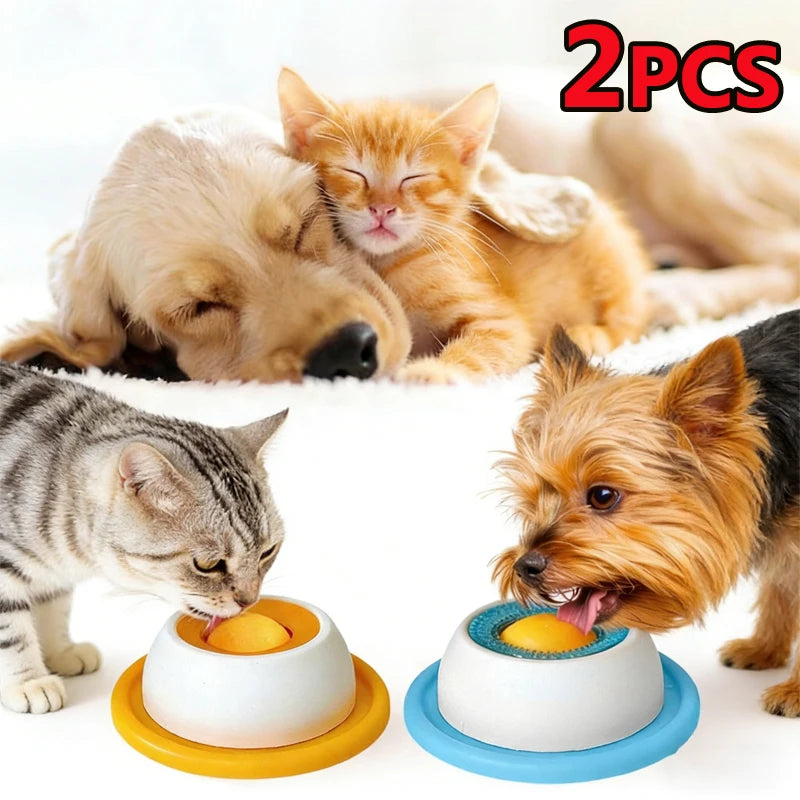 Interactive Lick Mat & Slow Feeder Bowl for Dogs & Cats — Promotes Dental Health & Calm Eating