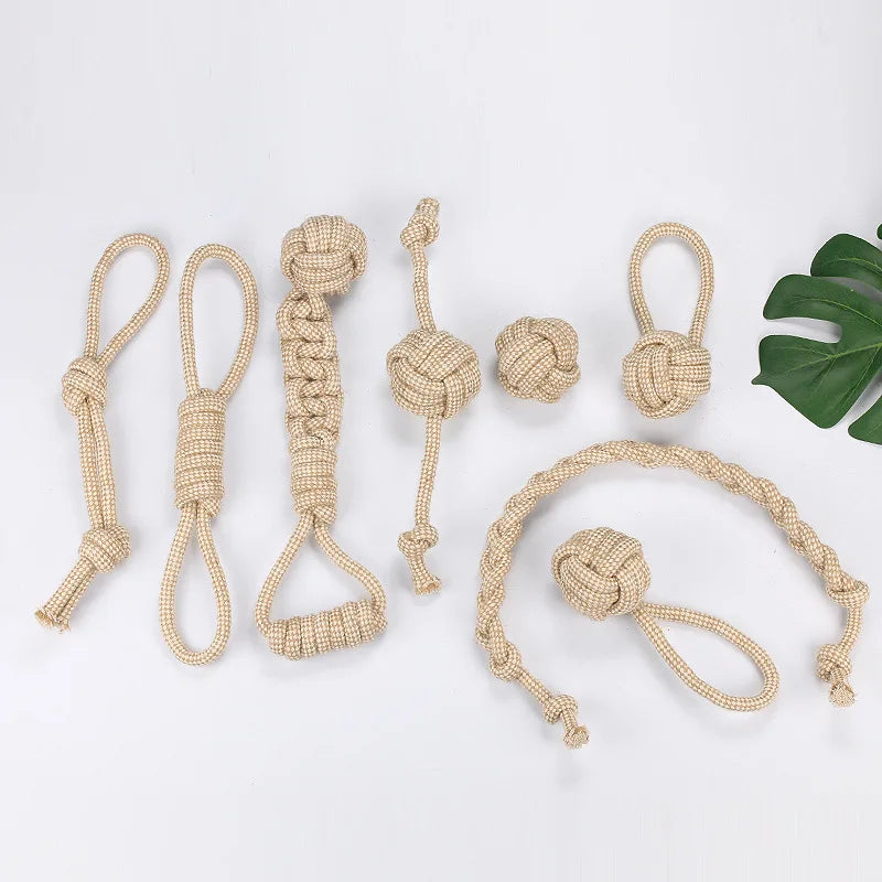 Cotton Rope Knot Chew Toy for Dogs & Cats