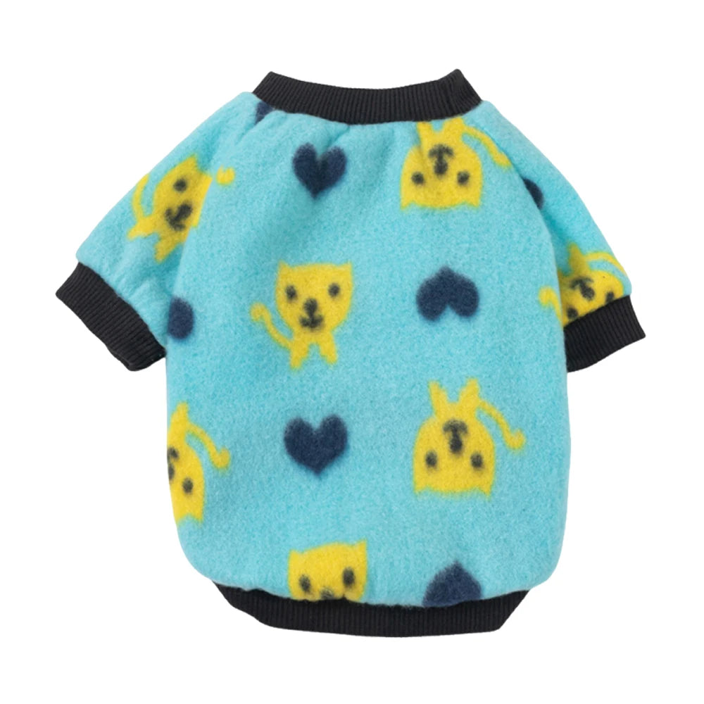 Printed Fleece Pet Pullover Sweater