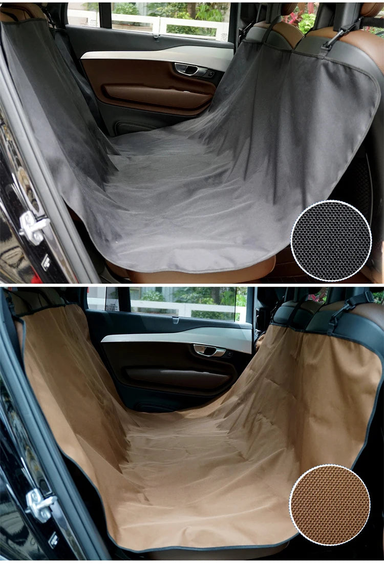 Waterproof Pet Car Seat Cover & Back Seat Protector Mat for Dogs & Cats