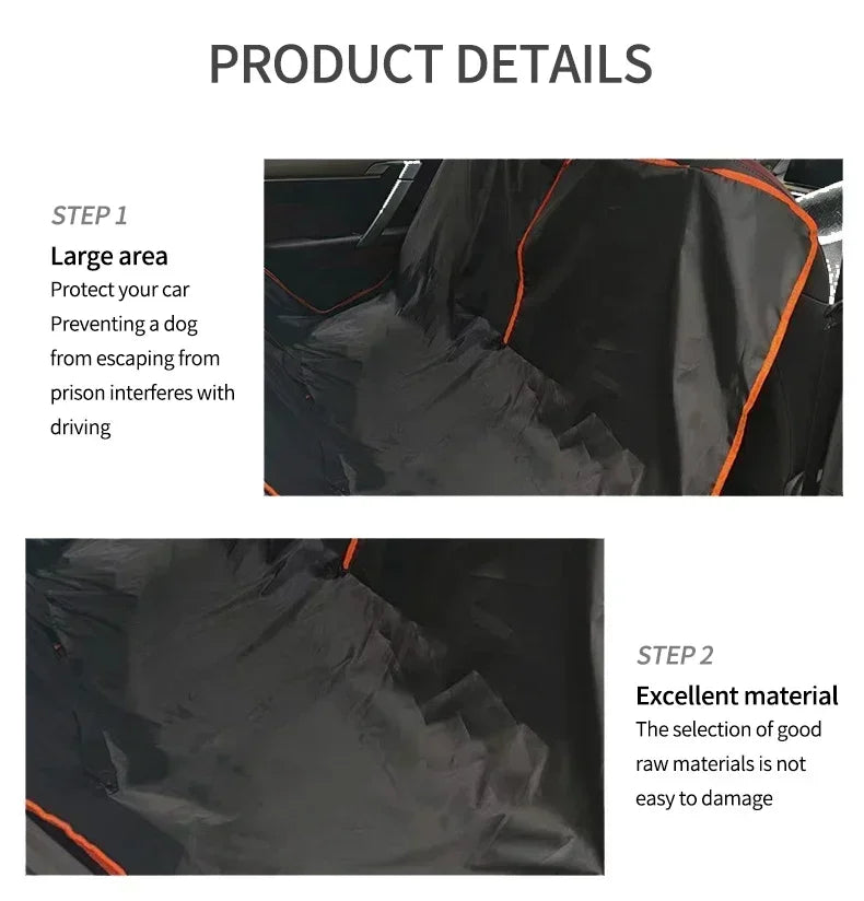 Oxford Dog Car Seat Cover — Waterproof Hammock Protector for Cars, Trucks & SUVs