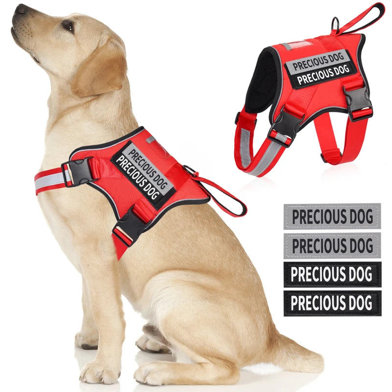 Harnais réfléchissant respirant sans traction pour chien