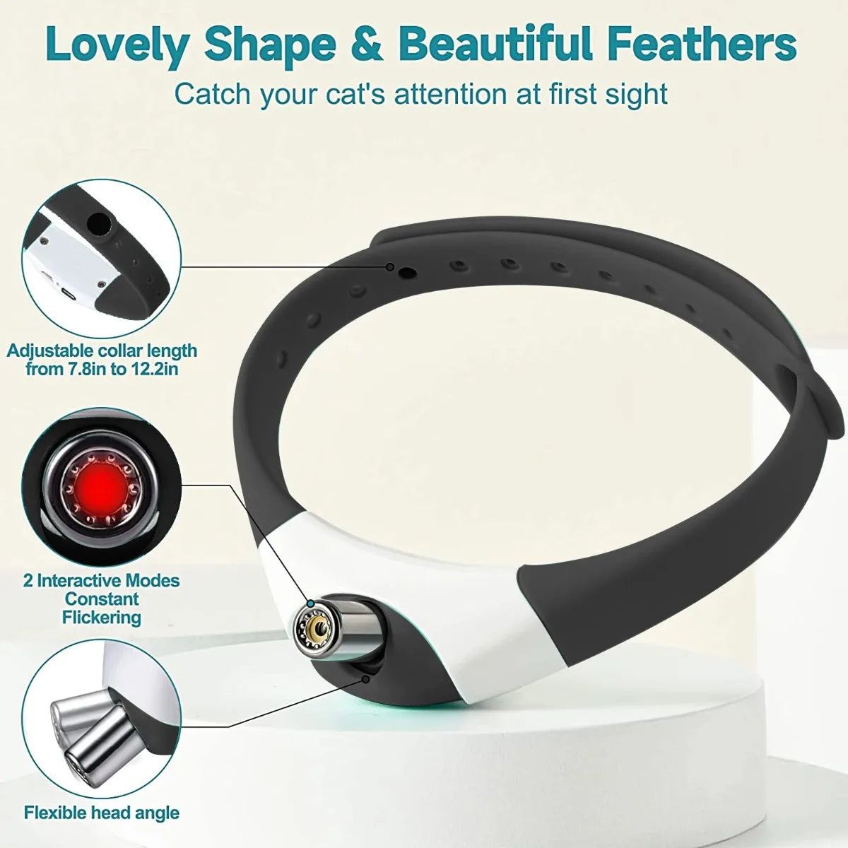 Smart Cat Laser Collar - Interactive Rechargeable Exercise Toy