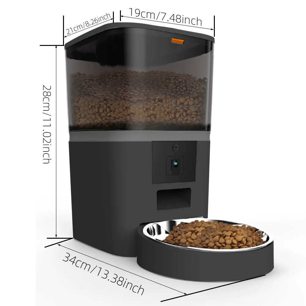 4L WiFi Automatic Pet Feeder with Camera — Smart Food Dispenser for Cats & Dogs