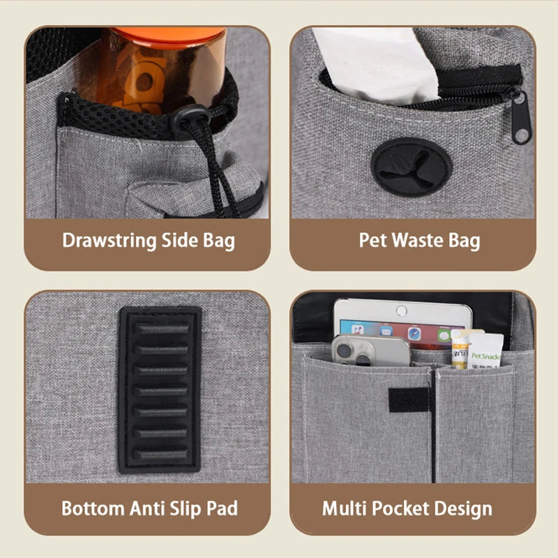 Sac à dos de transport extensible pour chat avec housse pare-soleil et maille respirante