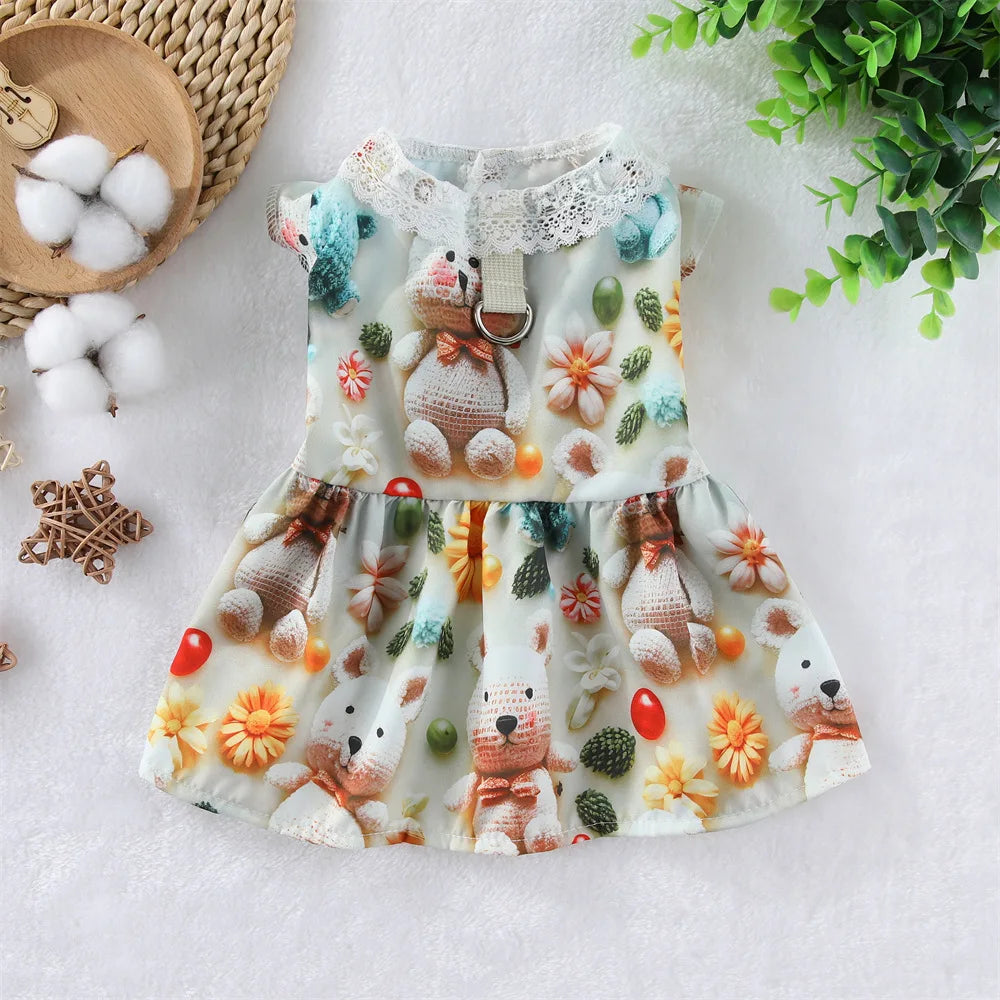 Lace Collar Dress for Cats & Small Dogs