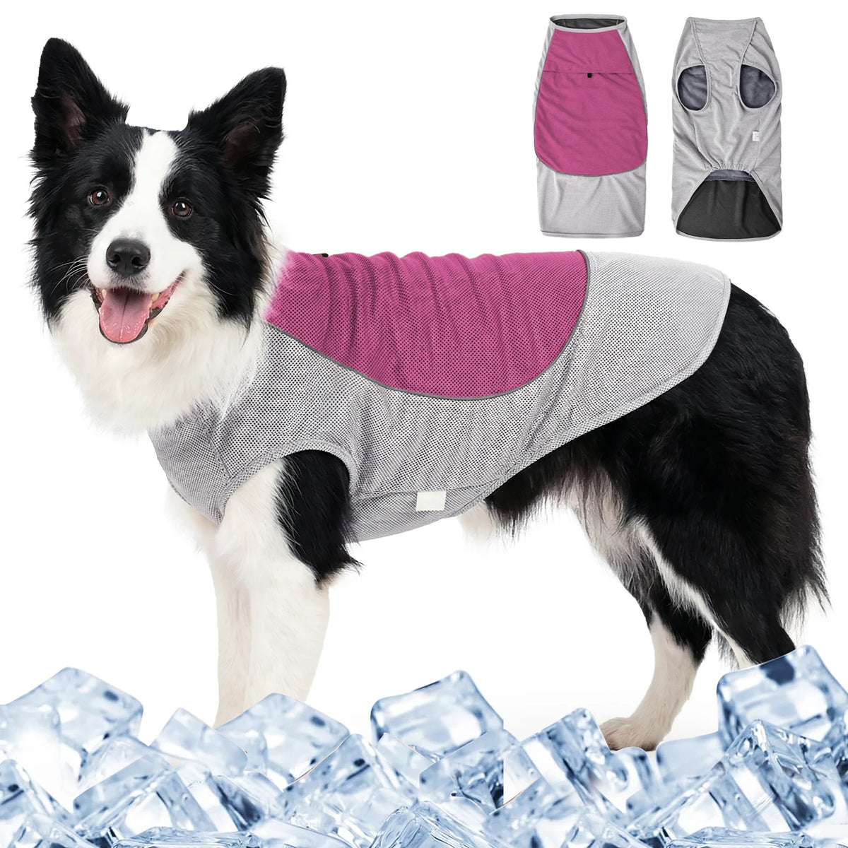 Breathable Dog Cooling Vest with Ice Pack Pocket — Heatstroke Prevention