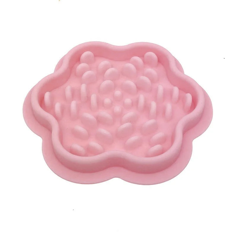Slow Feeder Bowl for Dogs & Cats — Non-Slip Silicone Anti-Gulping Food Dispenser